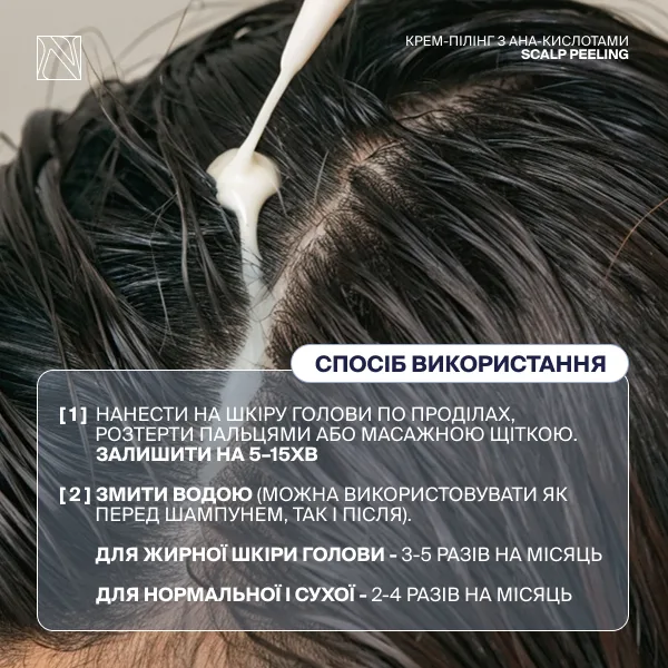 Крем-пілінг для глибокого очищення шкіри голови з АНА-кислотами - Зображення 7